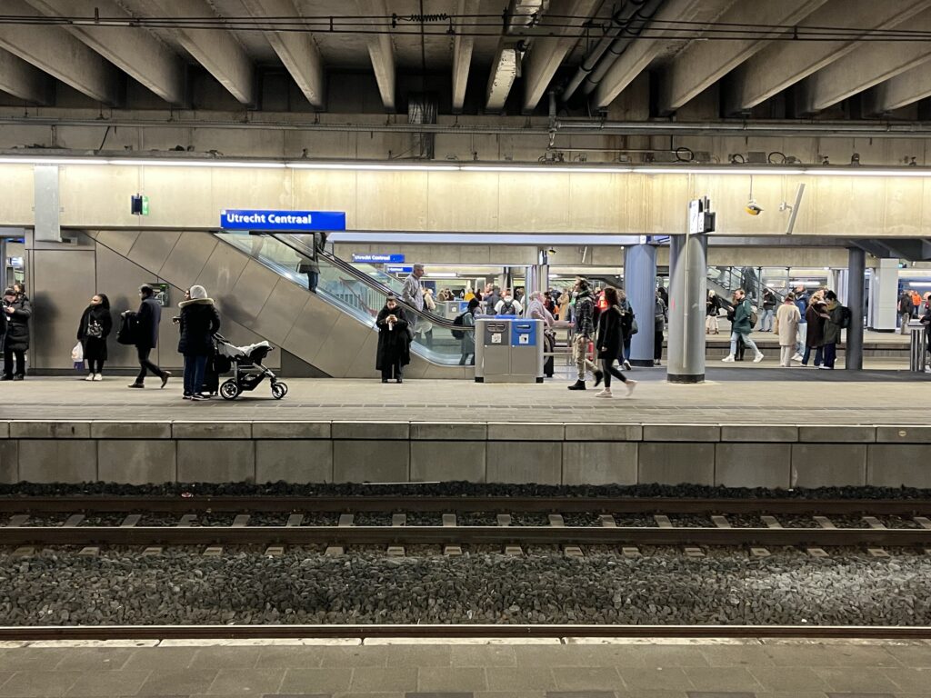 Wachten op de trein